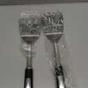 Stainless Steel Spatula Set, 2 Piece Heavy Duty Metal Turner Set, Thickened Solid & Slotted Spatula for Cooking, Heat Resistant Kitchen Utensils for Frying Fish, Eggs, Steak or Pancakes