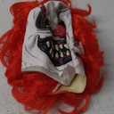 Spooktacular Creations Halloween Scary Clown Mask, Horror Face Creepy Zombie Latex Mask, Monster Masks Killer Evil Cosplay Costume Accessories for Adults Men Halloween Party Dress Up Prop