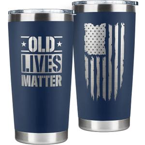 Gifts for Men - Fathers Day Gift for Dad, Grandpa, Uncle, Husband - Anniversary, Birthday, Christmas Gifts for Men, Him - Funny Mens Gift Ideas Unique - 20 Oz Stainless Steel Navy Tumbler