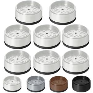 Bed Risers 1 inch, 2 inch, 3 inch, 4 inch Heavy Duty, Adjustable Furniture Riser for Table Desk Couch Sofa Chair Refrigerator Washing Machine, Stackable Bed Raisers Blocks (White 8 Pack, 1 inch)