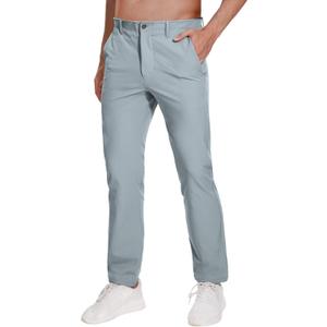 MOTEEPI Men's Fashion Golf Pants Stretch Slim Fit Casual Pants Work Athletic Dress Pants with Pockets Trouser, Size 12