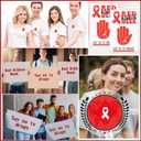 Red Ribbon Week Gifts Bulk Say No to Drugs Metal Lapel Pins with Cards for Anti Drugs Campaigns Fundraising Events