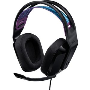 Logitech G335 Wired Gaming Headset, with Flip to Mute Microphone, 3.5mm Audio Jack, Memory Foam Earpads, Lightweight, Compatible with PC, PlayStation, Xbox, Nintendo Switch - Black