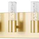 Bathroom Vanity Light Fixtures Over Mirror, Brushed Golden Finish Coating, 5 Light Wall Sconces for Bathroom