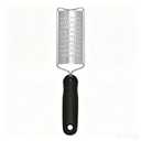 Stainless Steel Grater, Black Ergonomic Handle for Citrus Peel Chocolate and Hard Cheese Dishwasher Safe with Hanging Hole for Storage