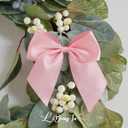 24 PCS Pink Bows 5" Pre-Tied Twist Tie Bows Baby Pink Satin Ribbon Bow for Gift Wrapping Candy Treat Bags Crafts Baby Shower Birthday Party Favors Wedding Decor
