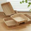 Vealind Disposable Litter Boxes for Cats Cardboard Cat Litter Trays Cat Travel Toilet Litter Pan Liners Kitty and Small Animals Leakproof Litter Box (5 Pack)