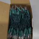 Novelty Lights 13.5 Feet 35 Bulb Clear Mini Light String on Green Wire, Non-Connectable Incandescent Fairy Lights for Bottles and Crafts, 4" Bulb Spacing, 24" Lead, Stackable Fused Plug