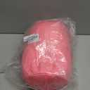 Squishy Microbead Neck Pillow, 7Inch x 12Inch Soft Travel Body Bed Pillow Bean Pillow for Kids Adult Chair Sleeping Car Seat, Fun Dormroom (Pink)