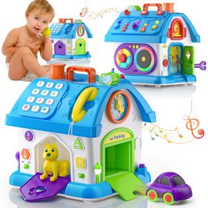 Montessori Toys for 1 Year Old Boy Girl Gifts, 1st Birthday for One Year Old Boys Girl First Gift Baby Toy 12-18 Months, Educational Learning Toddler Toys 1-2 (Blue)