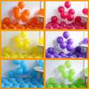 Summer Pool Party Balloon Garland Arch Kit, 148pcs Hot Pink Orange Rainbow Balloons with Flower Foil Balloons Beach Balls for Hawaiian Beach Party Supplies Tropical Luau Pool Party Decorations