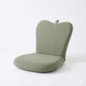 Compact Floor Chair with Back Support, 5-Position Adjustable Corduroy Folding Floor Gaming Chair, Portable Padded Floor Seating for Adults, Meditation, Reading, Small Spaces, Green