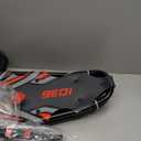 G2 36 Inches Red Light Weight Snowshoes for Women Men Youth, Set with Trekking Poles, Tote Bag, Special EVA Padded Ratchet Binding, Heel Lift, Toe Box 