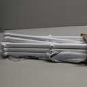 3 Tier Drying Rack Clothing, Foldable & Portable Clothes Drying Rack, Space-Saving Design, Indoor & Outdoor Laundry Rack for Drying Clothes, Metal Drying Rack, Pure White