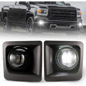 BUNKER INDUST LED Fog Lights for 2014-2015 GMC Sierra 1500,Bumper Driving Fog lamp Kit Fog Light