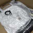 Nintiue Dimmable Gold Floor Lamp, 1000 LM LED Edison Bulb Included, Arc Floor Lamps for Living Room with Black Shade, Modern Standing Lamp Tall Lamps for Living Room Bedroom