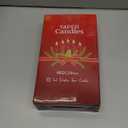 24 Pack Red Taper Candles, 7-8 Hours Burn Time, Unscented, Smokeless and Dripless, 0.75 x 10 Inch Dinner Candle Set for Christmas,Household, Wedding, Party and Home Dcor Candlesticks