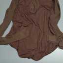 Avidlove Long Sleeve Bodysuits for Women Mesh Bodysuit Top Mock Neck Thong Body Suit Going Out Tops, XL