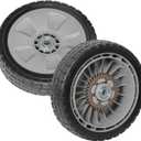 2 Pcs HRR216 Lawn Mower Rear Wheels Kit Fit for Honda HRR216 HRS216 HRT216 HRM216 HRN216 Walk-behind Lawn Mower 8" Back Drive Wheels Replace for 42710-VE2-M02ZE