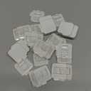 Hooks for Outdoor String Lights Clips: 25 Pack Square Clear Large Heavy Duty Light Hook Waterproof Adhesive Strips - Outside Hanging Rope Light Cable Cord Holders Organizer