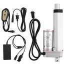 Justech 12V Linear Actuator 160LBS/750N-4inch/100mm 10mm/s Linear Motion Actuator IP54 Waterproof with Plugs, Switches and Transformers for Electric Door Window RV Industrial Machinery Solar Tracker