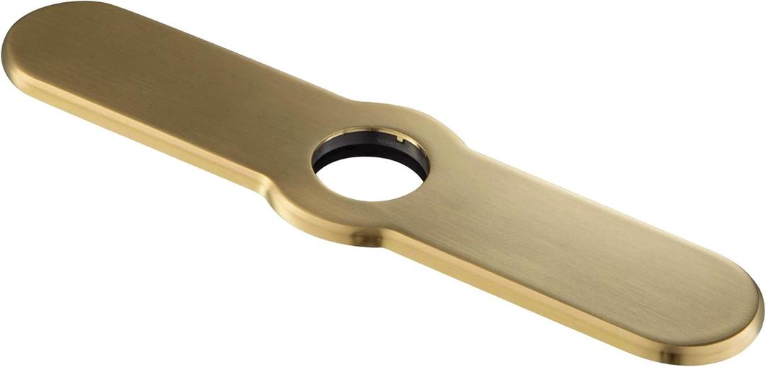 KRAUS Deck Plate for Kitchen Faucet in Brushed Brass, DP03BB