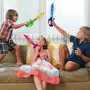 ArtCreativity Light Up Shark Swords for Kids, Halloween Costume Accessories, Halloween Light Up Toys, Set of 3, 15 Inch Toy Sword with Flashing LED Lights, Great Toy Sword for Kids