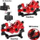 Bike Disc Brake Kit,Bike Front and Back Disc Brake Kit-Calipers,2 Pcs Stainless Steel 160 mm Rotors&Cable&Brake Lever&A Pair of Bicycle Brake levers&Fixing Screws