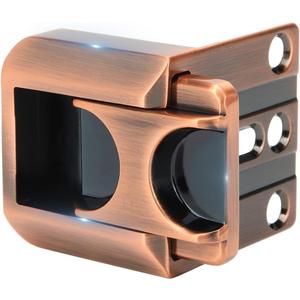 Home Security Door Lock with 8 Screws, Childproof Door Reinforcement Lock, Withstand 800 lbs for Inward Swinging Door,Night Lock to Defend Your Home (Copper)