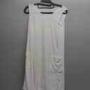 Summer Dresses for Women Sleeveless Casual Sundresses Loose Beach Cover Ups Trendy Tank Midi Sun Dress (Small, White)