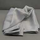 NICETOWN Room Darkening Draperies Curtains Panels, 2 Panels Greyish White W52 x L72