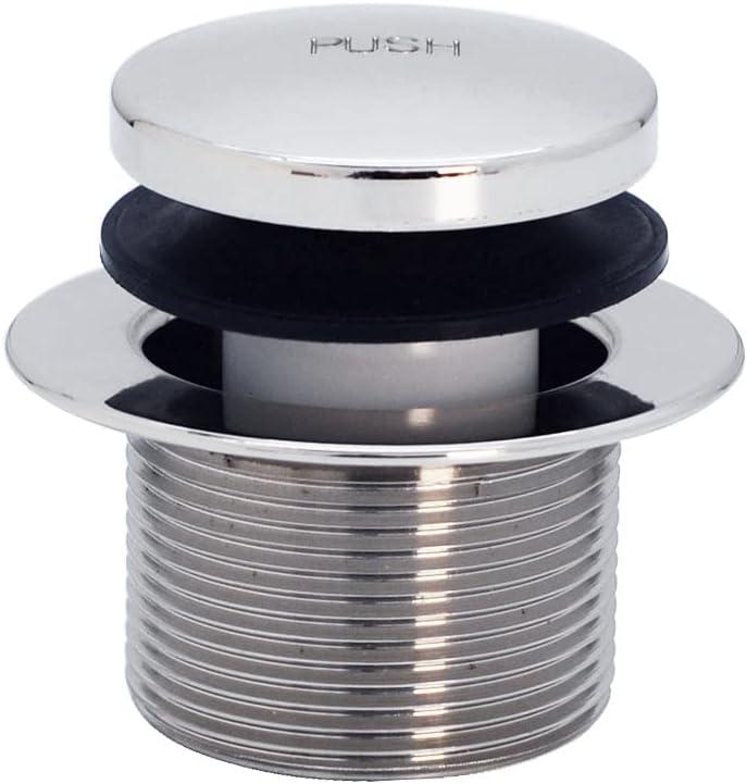 Westbrass D3322-26 1-1/2-Inch NPSM Coarse Thread Tip-Toe Bath Drain, Polished Chrome