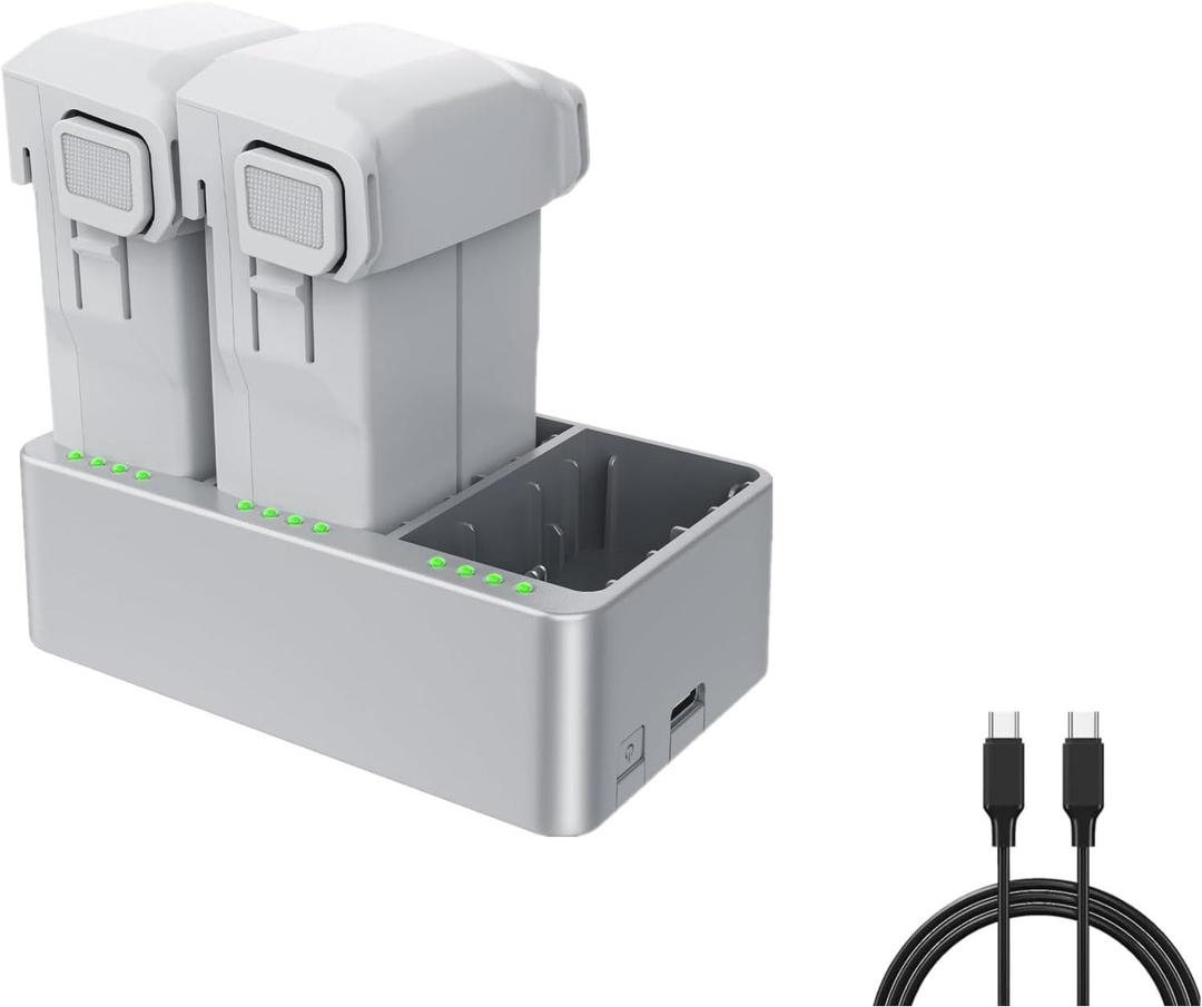 Mini 3/4 Pro Battery 2-Pack and Two-Way Three-Channel Charging Hub Compatible with DJI Mini 4 Pro/3 Pro/3 Drone