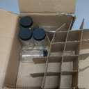 2 oz 20pcs Glass Shot Bottles Black Lids & 24 Labels And Brush-Small Clear Jar for Ginger,Juice, Sample, Whiskey-Travel Essentials Mini Bottles-Wide Mouth, Leakproof,Wellness Shot,Dishwasher Safe (20)