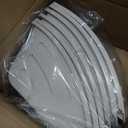 6 Pack Paper Plate Organizer, 10 Inch Vertical Dinner Plates Holder, Plastic Plate Drying Rack, Triangle Dish Display Stand, Cabinet Dish Drainer, Salad Dessert Plates Holder for Kitchen