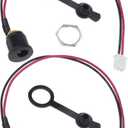 The Lord of the Tools 2Pcs Electric Bike Charging Port Replacement E-Bike Scooter Charging Dc Port Compatible with Charging Hole DC5.5x2.1mm Accessories 16cm/ 6.3in