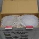 FineDine 24 Piece Premium Borosilicate Glass Meal Prep Containers Glass - Airtight Food Storage Containers with Lids, Hinged Locking Lid, BPA Free, For Meal Prep/Freezer/Oven (Grey)