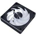 Lian Li UNI Fan CL120 ARGB 120mm PWM Fans - Triple Pack - 2.4 GHz Wireless Signal RGB & PC Case Fans Control - Daisy-Chain - Dual Light Zones - FDB - Controller Included & Required - Black (12CL1W3B)