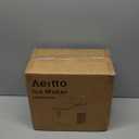 Aeitto Countertop Ice Maker Machine, 26lbs Ice in 24H, 8 Bullet Ice Cubes in 6 Mins, Self-Cleaning Portable Ice Maker with 2 Ice Sizes, Basket & Scoop for Home, Kitchen, Office, Stainless Steel