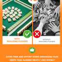 4 Pack Clear Mahjong Tile Pusher, 17.7 Inch Long Acrylic Mahjong Pushers Stick with Rounded Edge for Table Games, Accessories for 4 Players