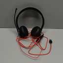 JIAMQISHI USB Headset with Microphone for PC, On-Ear Computer Laptop Headphones with Noise Cancelling Microphone in-line Control for Home Office Online Class Skype Zoom (USB+3.5mm, Black)