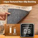 Veken Non Slip Cushioned Runner Rug Pad Gripper 2 x 10 Ft, Felt and Silicone Backing, 1/4 inch Thick Carpet Liner for Hardwood Floors and Finishes, Under Area Rugs Anti Skid Mat, Keep Rugs in Place
