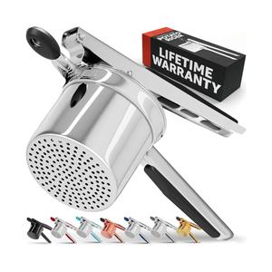PriorityChef Large 15oz Potato Ricer, Heavy Duty Stainless Steel Potato Masher and Ricer Kitchen Tool, Press and Mash Kitchen Gadget For Perfect Mashed Potatoes - Everytime