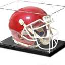 Football Helmet Display Case, Clear Acyrlc Helmet Case Display Case Full Size, UV Protection Case for Football Baseball Motorcycle Helmet, Sports Memorabilia Showcase