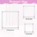 3 Pack Square Embroidery Hoops, Plastic Cross-Stitch Hoops, Plastic Clip Frame for Embroidery, Embroidery Quilting Frames (6x6, 8x8, 11x11)