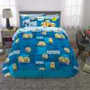 Franco Kids Bedding Super Soft Comforter and Sheet Set with Sham, 7 Piece Full Size, Minions The Rise Of Gru