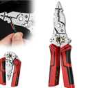 16 in 1 Wire Stripper Twister for Cutting and Pulling Wires, 2026 New Cable Scissors,Voltage Tester Pliers, Detectable 12-250V, Foldable for Electrical Repair & DIY Household Use (1)