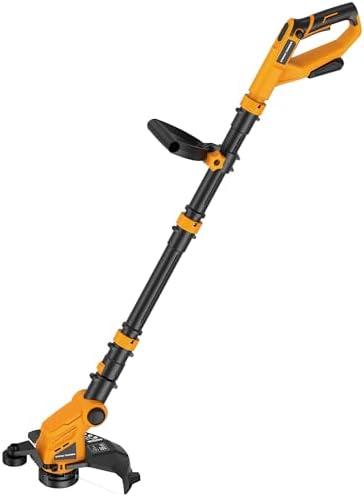 Houselife Cordless Weed Trimmer Compatible with Dewalt 20V Max Battery(Battery not Included) - 3 in 1 Weed Wacker/String Trimmers with Auto Line Feed, 12" Electric Weed Eater/Edger for Lawn Garden