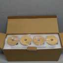 Drinking Glasses with Bamboo Lids and Glass Straw 4pcs Set - 16oz Glass Cups, Iced Coffee Glasses, Cute iced Tea Glasses, Beer Glasses, Ideal for Coffee Bar Accessories, Aesthetic Gift - 2 Brushes