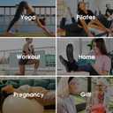 Purplepig 3 Pairs Grip Pilates Socks Non-Slip Yoga Socks for Women Pilates, Pure Barre, Barefoot Workout, Pregnancy, Hospital (5.5-9, 05 Black/White/Light Grey)